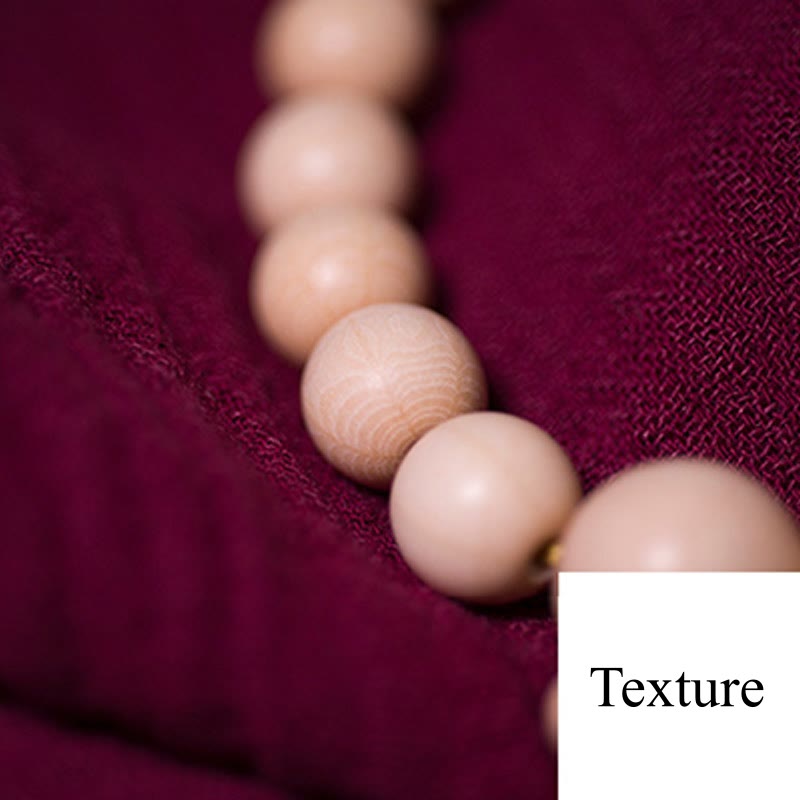 Buddha Stones Naturalne Abelia Biflora Drewno Błogosławieństwo Nadgarstek Mala