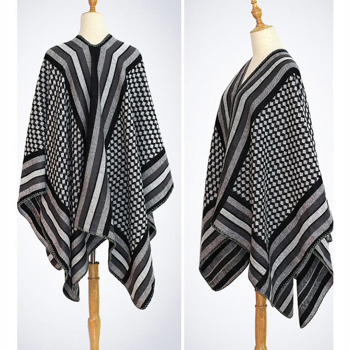 Buddha Stones Tybetański Szal Klasyczny Wzór Zimowy Przytulny Ciepły Szalik Podróżny Otulacz - image 27