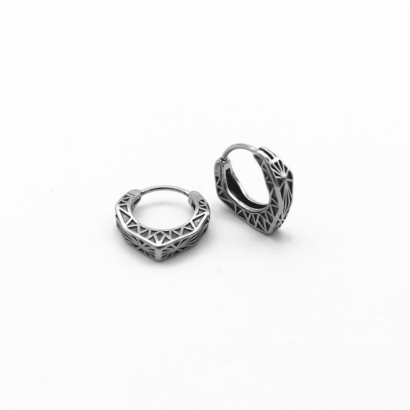 Kolczyki Viking Hoop Titanium Steel Balance - Stal tytanowa (ok. 17*16,3*3,5 mm) - image 0