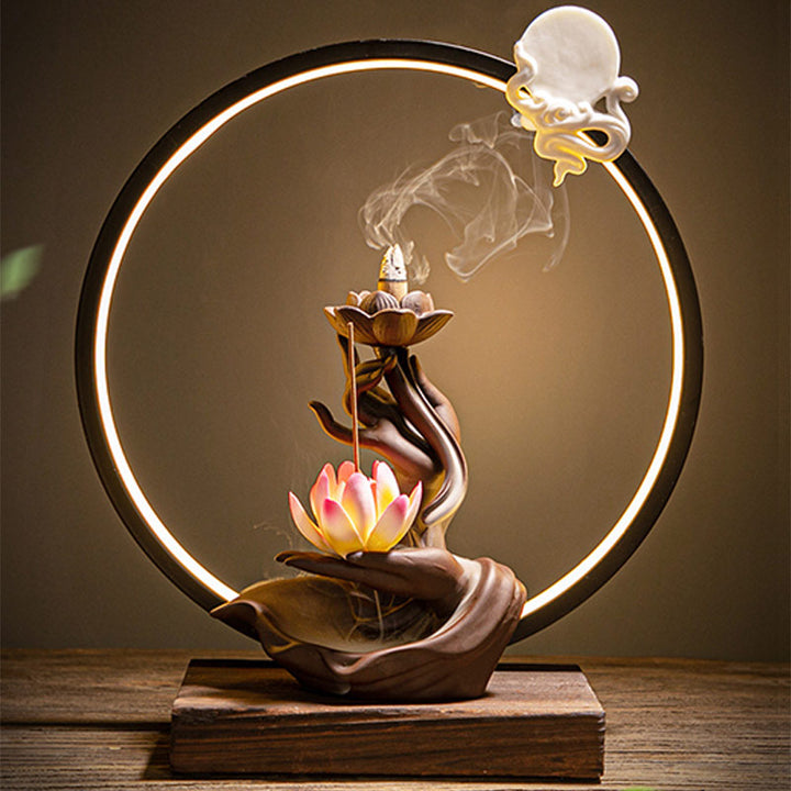 Kadzielnica lecznicza Buddha Stones Lotus Bergamot