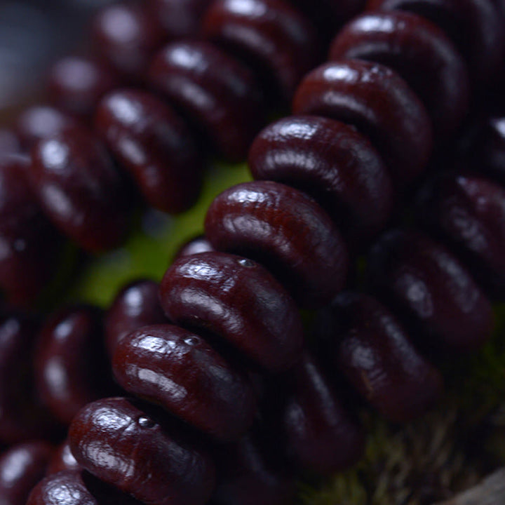 Buddha Stones Naturalne Tybet 108 Mala Koraliki Fioletowe Bodhi Nasiona Bogactwa Bransoletka