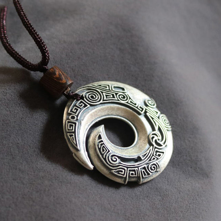 Buddha Stones poprawiają szczęście wzór miedziany naszyjnik szczęście wisiorek