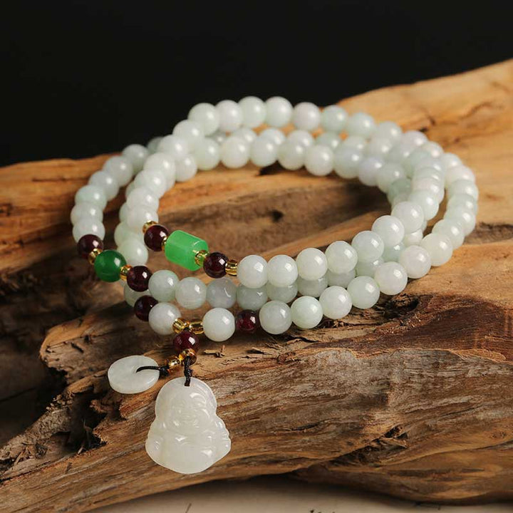 Bransoletka z naturalnego jadeitu PiXiu Buddha Stones Kamienie Buddy Obfitość