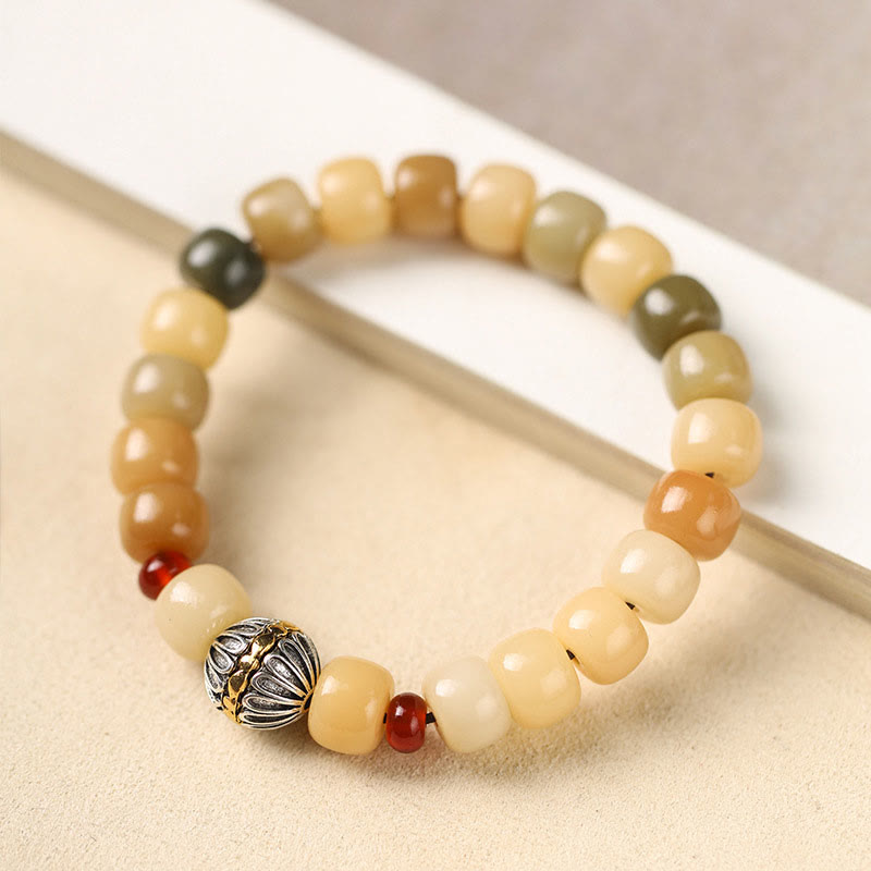 Buddha Stones Naturalne Nasiona Bodhi Władca Lasu Trupów Om Mani Padme Hum Bransoletka Mądrości