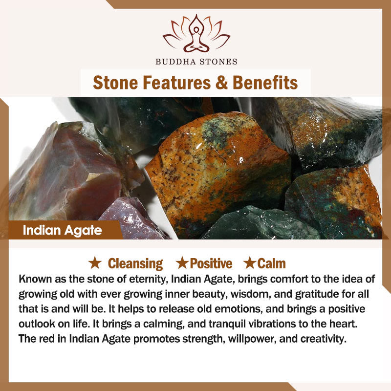 Bransoletka z koralików Natural Agat Stone Crystal Balance