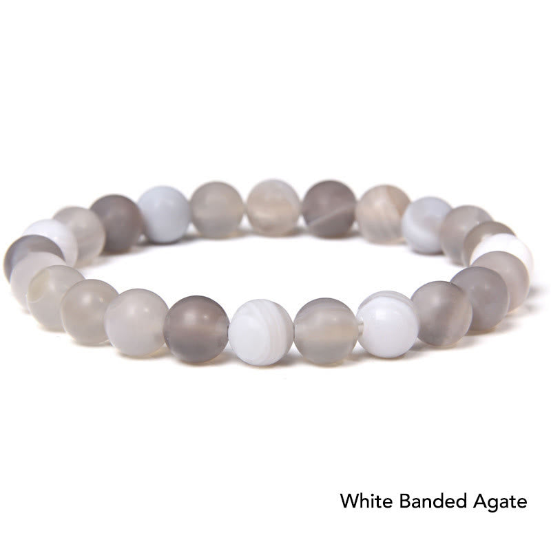 Bransoletka z koralików Natural Agat Stone Crystal Balance