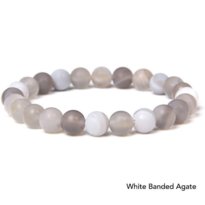 Bransoletka z koralików Natural Agat Stone Crystal Balance