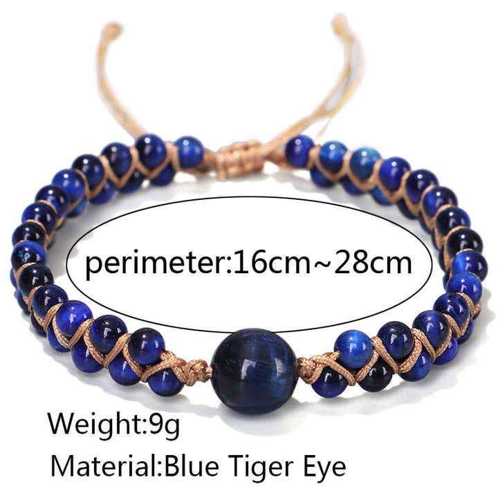 Bransoletka ochronna z kamieni Buddha Stones Divine Blue Tiger Eye
