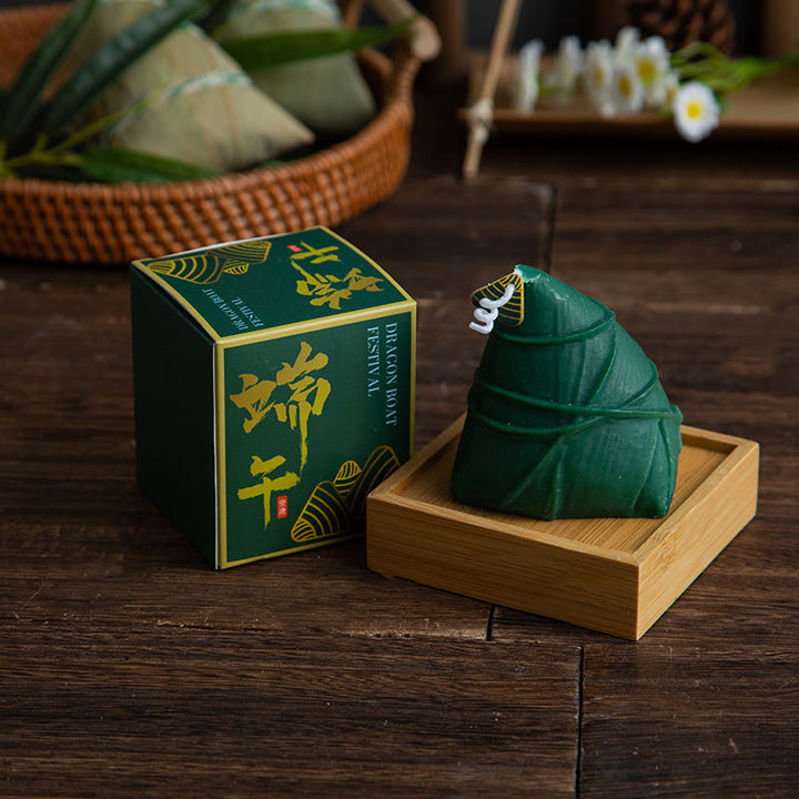 Buddha Stones , Festiwal Smoczych Łodzi, Wzór Zongzi, Świeca Zapachowa, Prezent Dla Rodziny, Przyjaciół