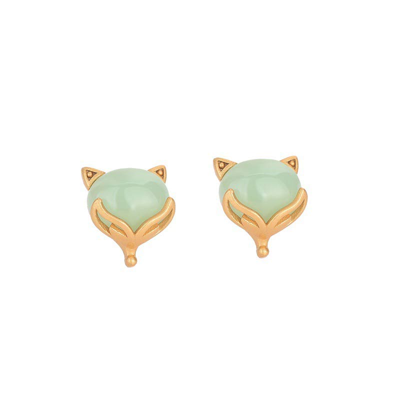 Kolczyki z Buddha Stones FengShui Jade Luck