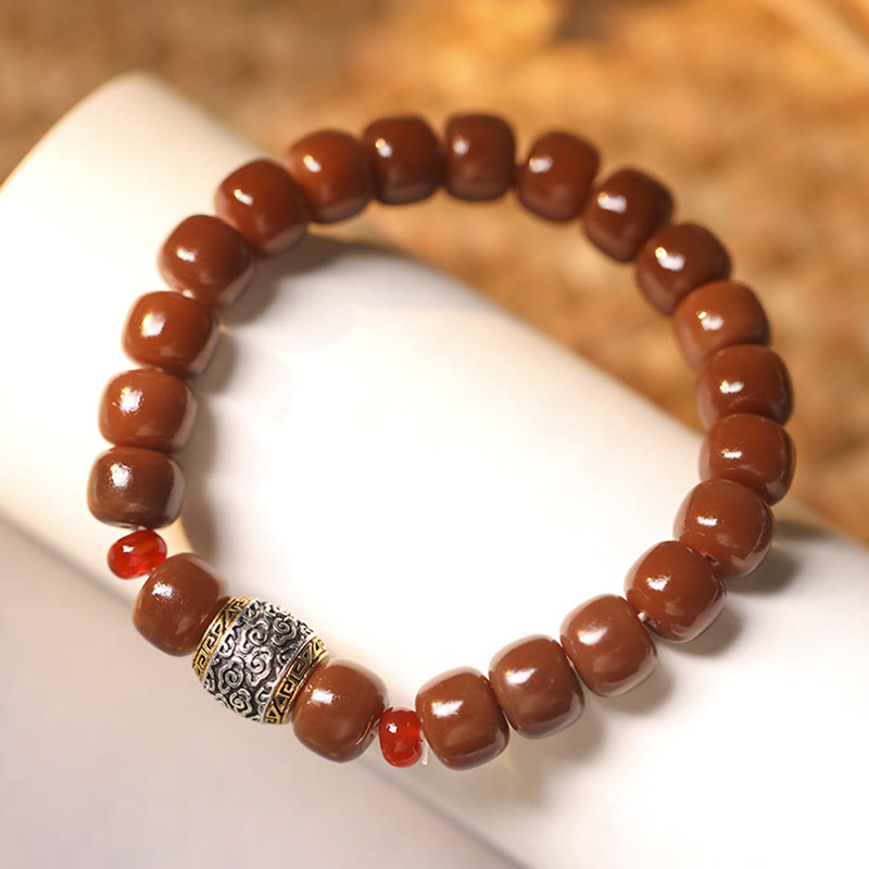 Buddha Stones Bodhi Nasiona Pomyślna Chmura Fu Charakter Koralik Bransoletka Pokoju