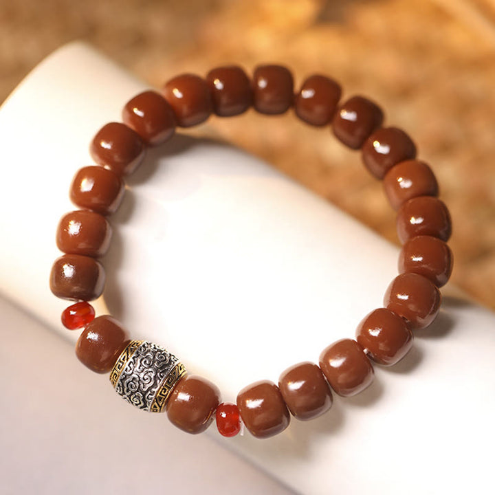 Buddha Stones Bodhi Nasiona Pomyślna Chmura Fu Charakter Koralik Bransoletka Pokoju