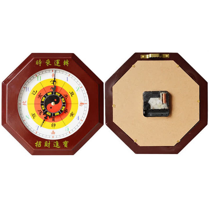 Feng Shui Bagua Mapa Równowagi Energii Mapa Ścienna Zegar