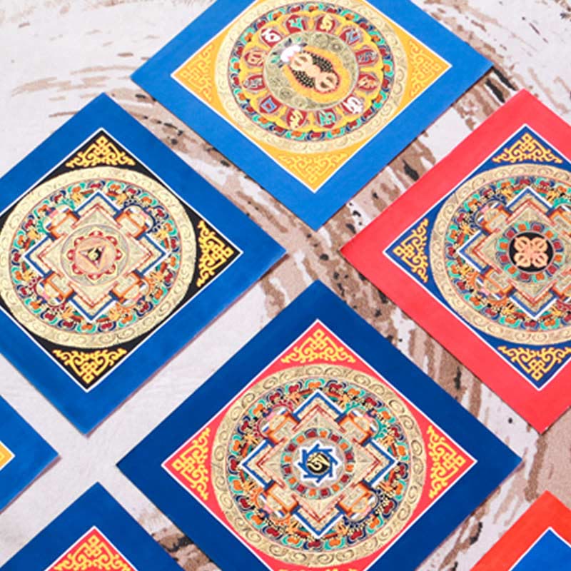 Tybetański ręcznie robiony obraz thangka Blessing Thangka Blind Box Losowy wzór kolorystyczny