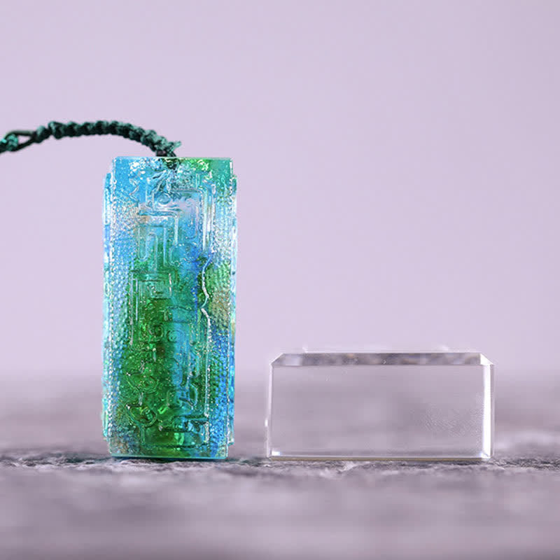 Feng Shui ręcznie robiony kryształowy element sztuki Liuli dekoracja domowego biura - image 9