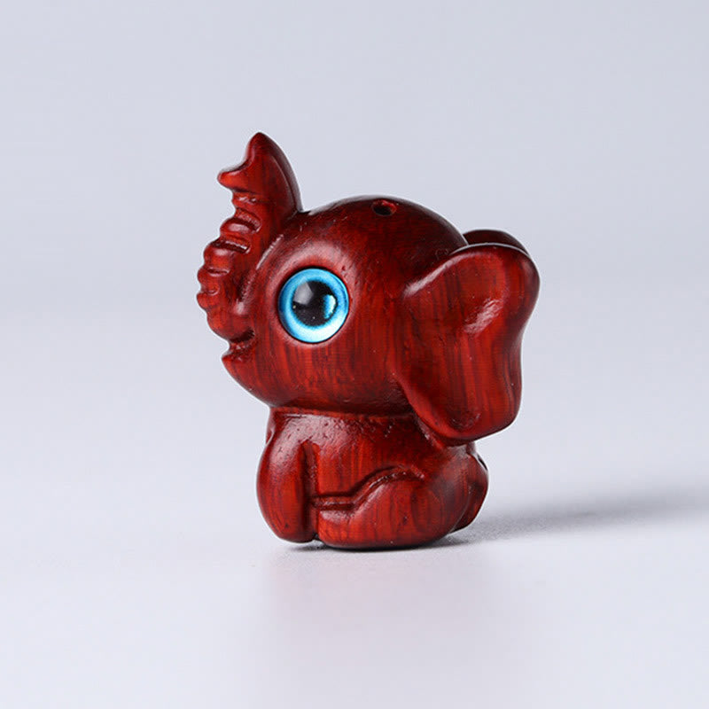 Buddha Stones sandałowe Małe liście Czerwone drzewo sandałowe Zielone drzewo sandałowe Szczęśliwy mini słoń rzeźbiony ochrona dekoracja