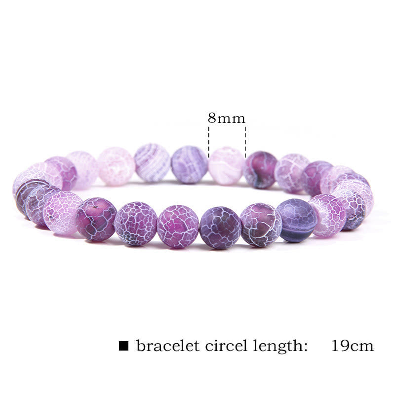 Bransoletka z koralików Natural Agat Stone Crystal Balance