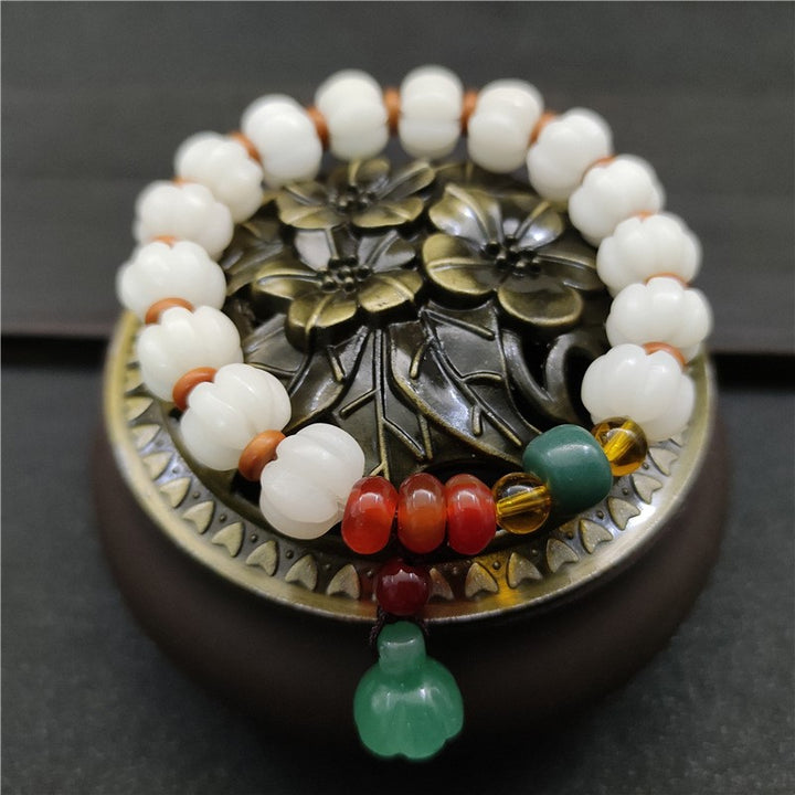 Naturalna bransoletka Bodhi Seed Agat Bodhi Harmony