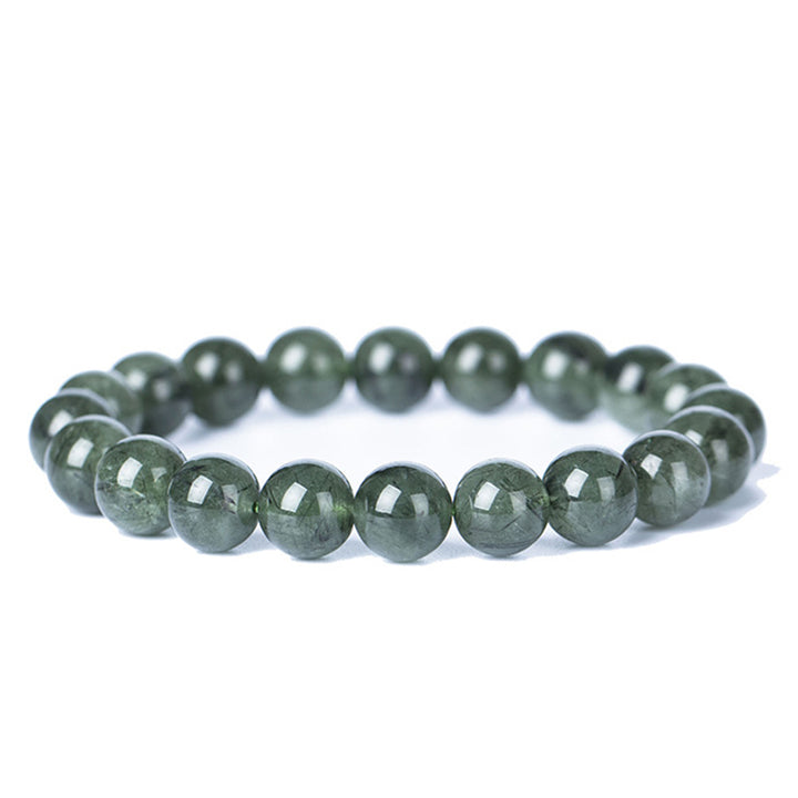 Bransoletka z naturalnego zielonego kryształu Buddha Stones Blessing Wealth