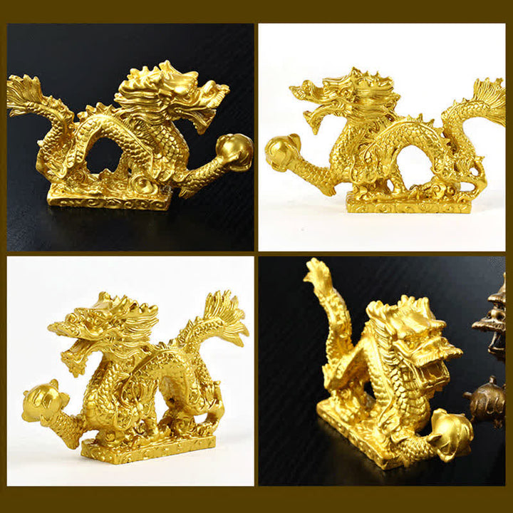 Buddha Stones Feng Shui Smok Pomyślny Chmura Bogactwo Szczęście Dekoracja - image 11