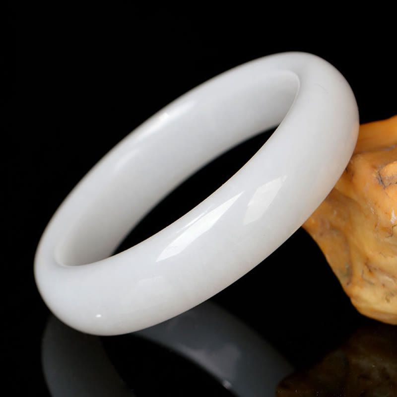 Buddha Stones Naturalny Złoty Jedwabny Jadeit Bransoletka Bogactwo Szczęście Bangle