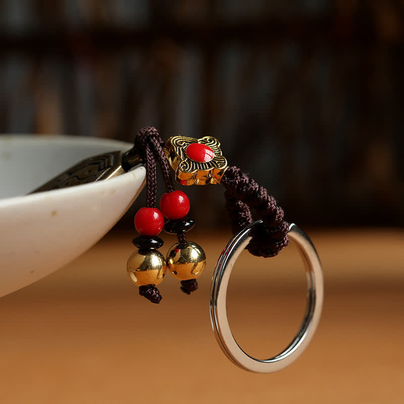 Brelok do kluczy z równowagą pokoju Feng Shui Bagua Yin Yang