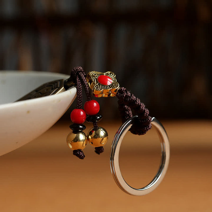 Brelok do kluczy z równowagą pokoju Feng Shui Bagua Yin Yang