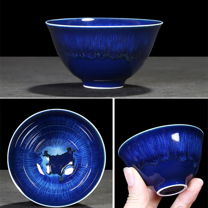 Buddha Stones Chińskie Jianzhan Glaze Kiln Change Ceramic Tea Cup Tenmoku Kung Fu Tea Cup