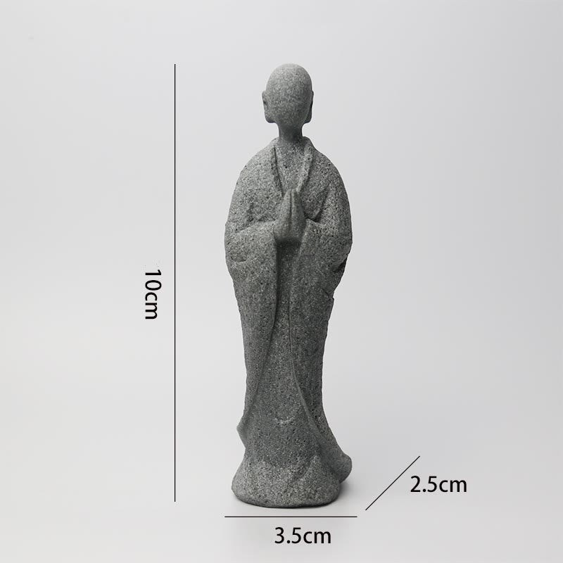Buddha Stones Medytacja Budda Mnich Spokój Dekoracja Domu - image 20