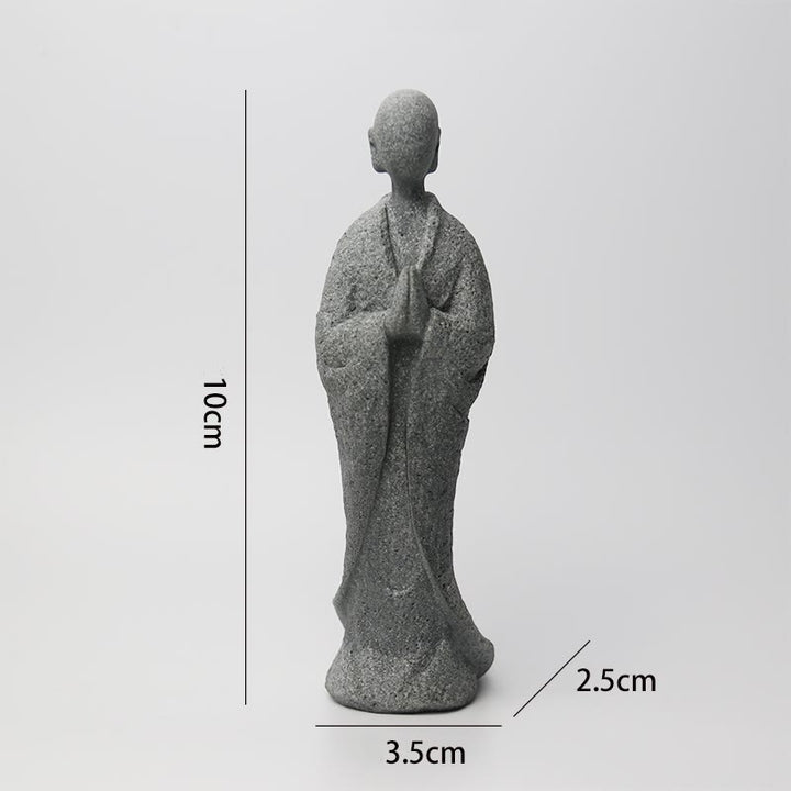 Buddha Stones Medytacja Budda Mnich Spokój Dekoracja Domu - image 20