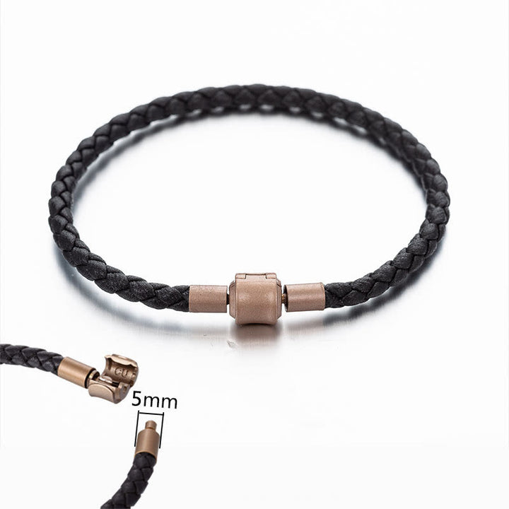 Bransoletka ze sznurka ze skóry Buddha Stones Vintage Luck Braid