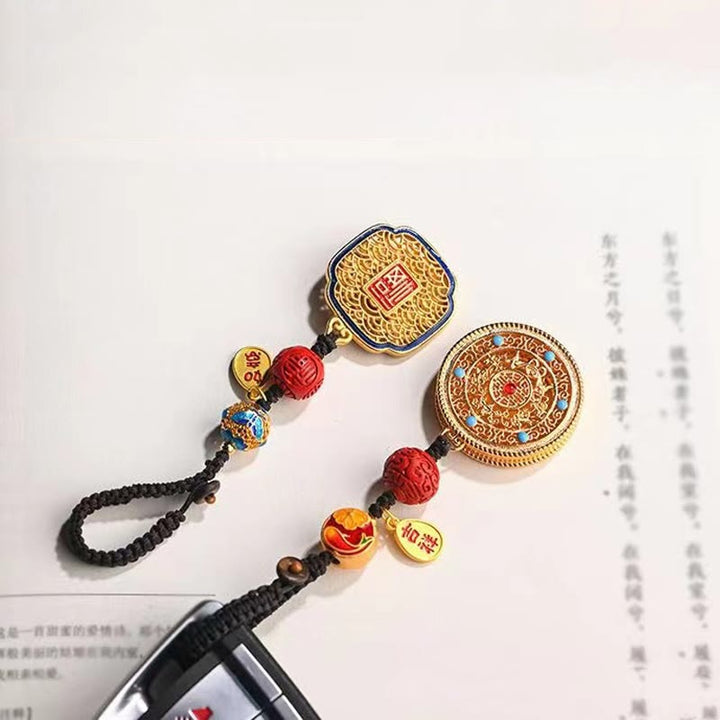 Buddha Stones Fu Charakter Błogosławieństwo Ruyi Charm Brelok