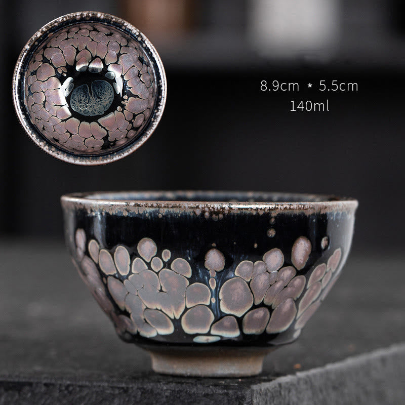Buddha Stones ręcznie robione kwiaty wiśni Sakura Design chiński Jianzhan Ceramiczny kubek do herbaty Kung Fu