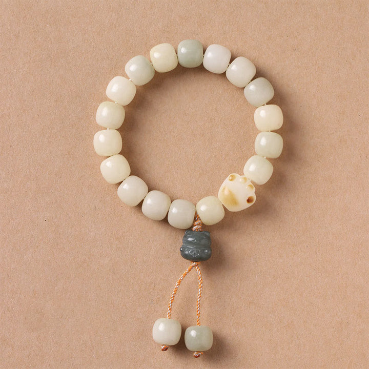 Buddha Stones Szczęścia Kot Bodhi Nasiona Kocia Łapa Bransoletka Pokoju - image 4