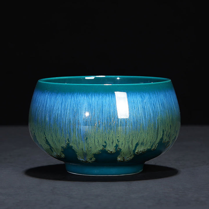 Buddha Stones Chińskie Jianzhan Glaze Kiln Change Ceramic Tea Cup Tenmoku Kung Fu Tea Cup