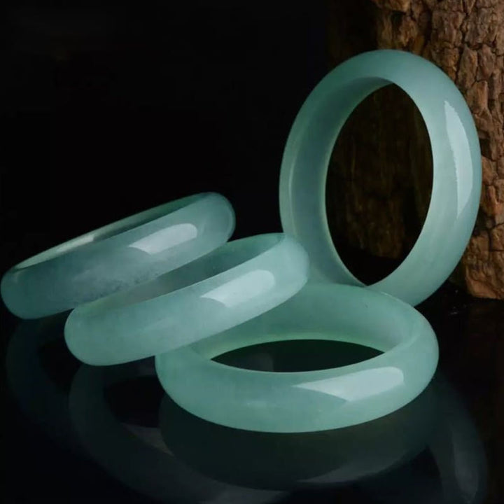 Buddha Stones Naturalny Jadeit Szczęście Uzdrawiająca Bransoletka Dobrobytu