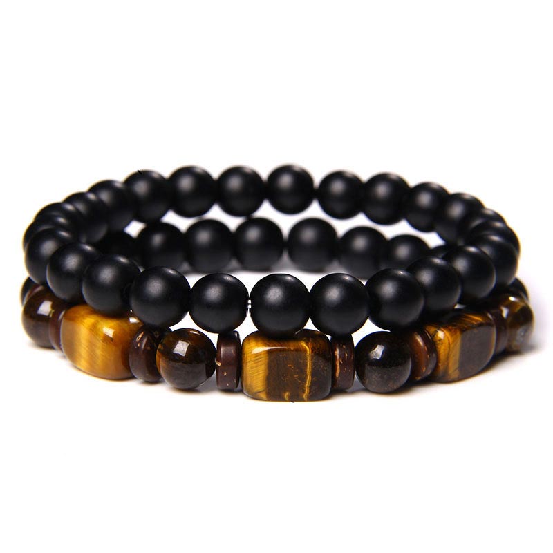 Buddha Stones Tiger Eye Frosted Stone Hematyt Courage