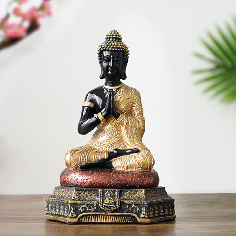 Buddha Stones, żywiczna statua Buddy Współczucia, dekoracja - image 17