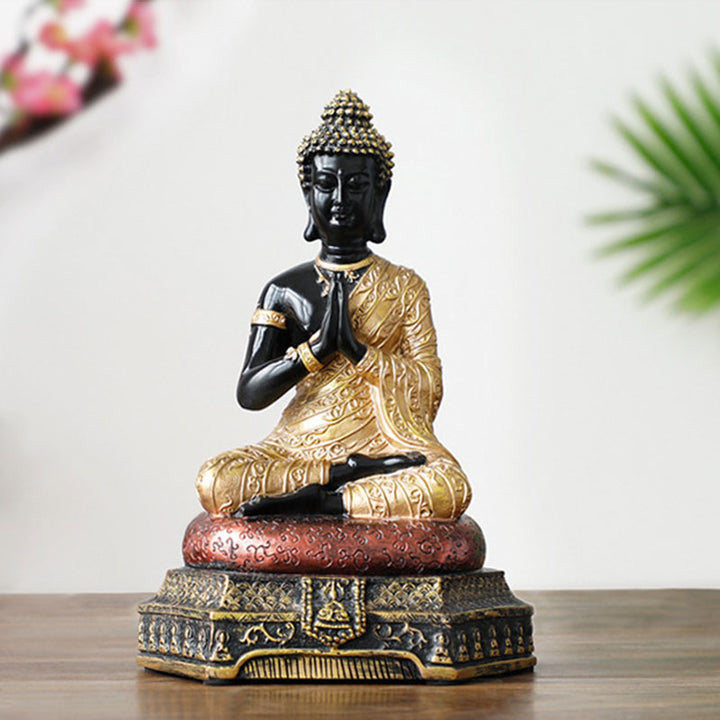 Buddha Stones, żywiczna statua Buddy Współczucia, dekoracja - image 17