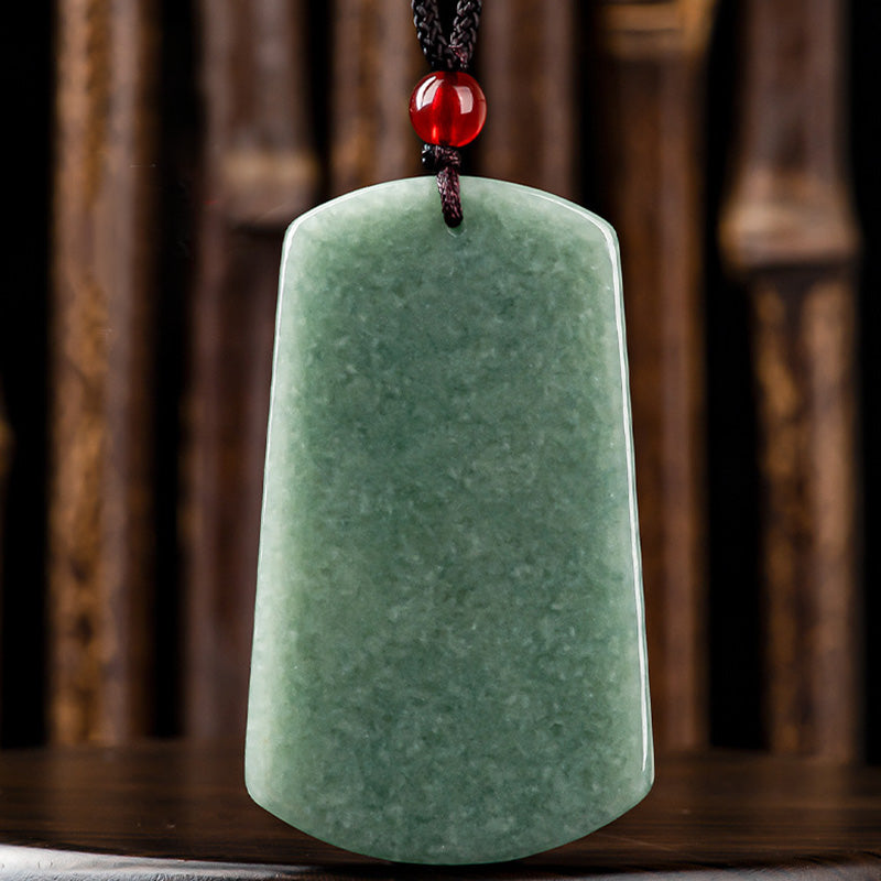 Buddha Stones Tathagata Budda Smok Jadeit Amulet Naszyjnik ze sznurka Spokój