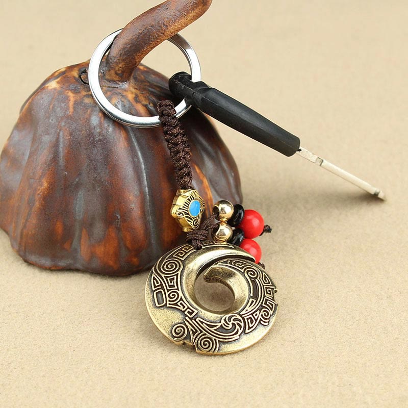 Brelok do kluczy Good Luck Fortune Copper Wealth