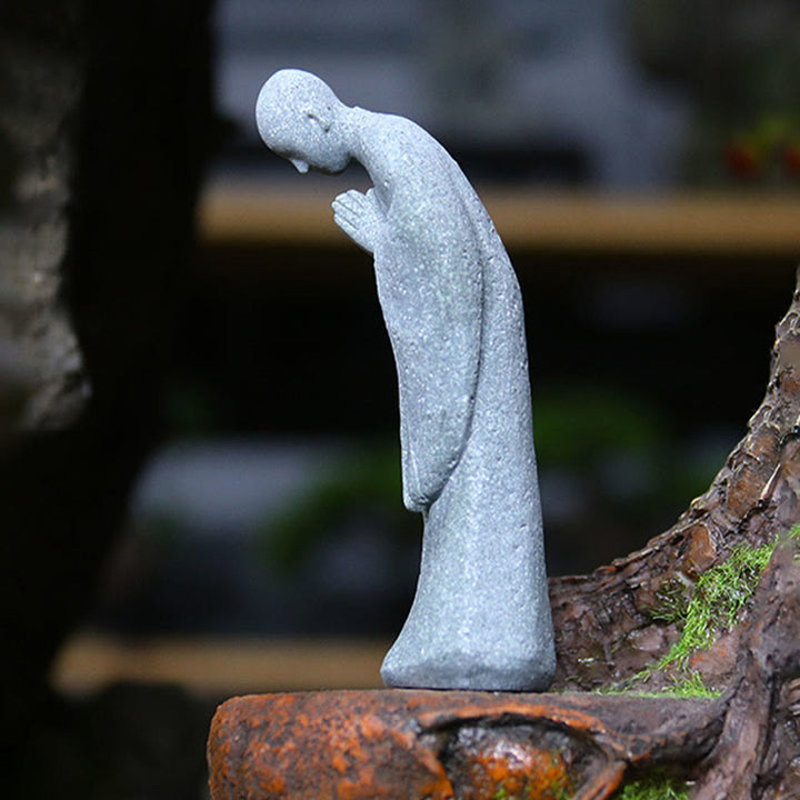 Buddha Stones Medytacja Budda Mnich Spokój Dekoracja Domu