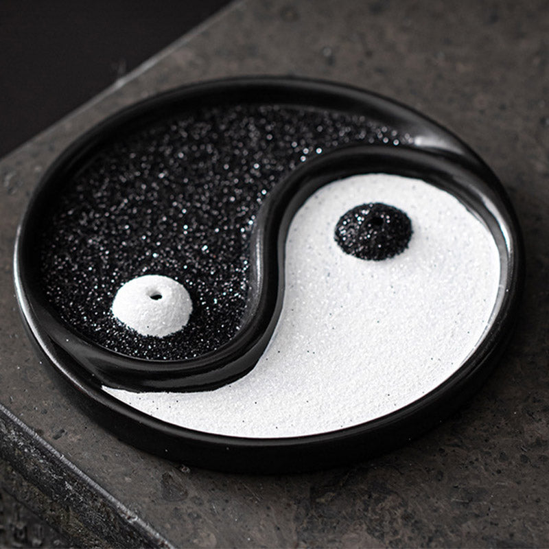 Buddha Stones Yin Yang Zen Balance Uchwyt na kadzidełka