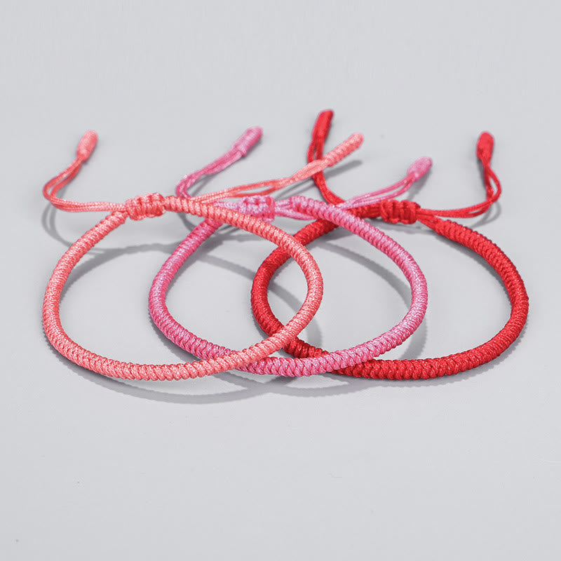 Buddha Stones Tybetańskie 3 sztuki King Kong Knot Protection Braided Bracelet
