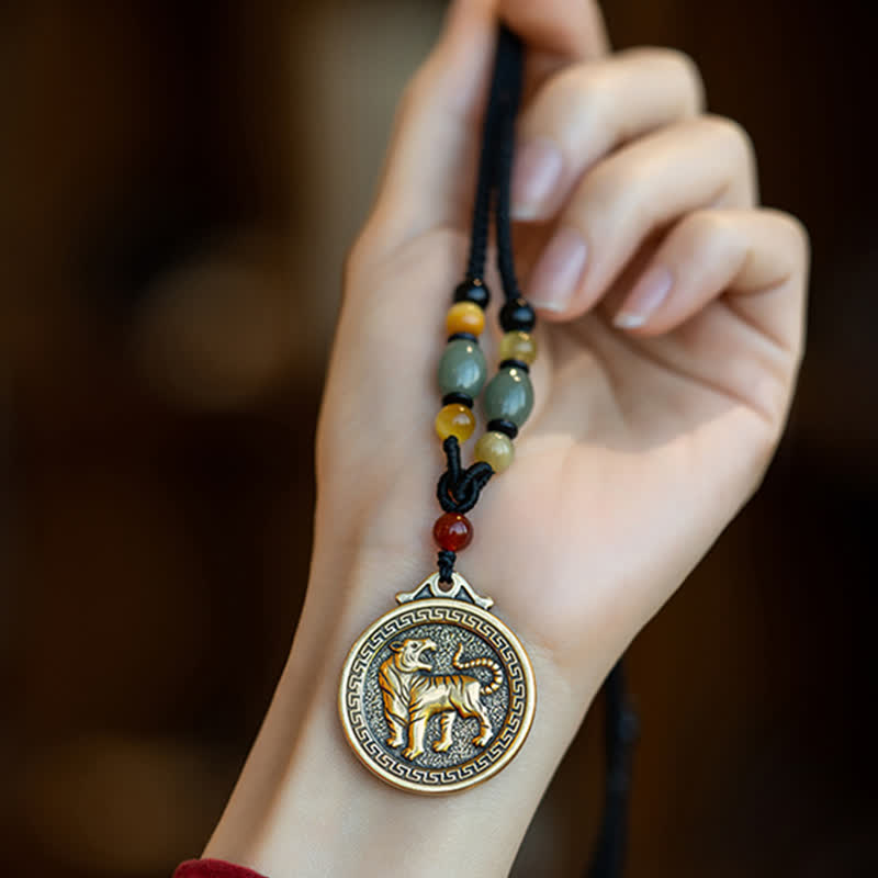 12 chińskich znaków zodiaku błogosławieństwo bogactwa naszyjnik wisiorki - image 8