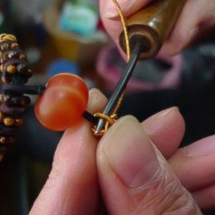 Buddha Stones Ręcznie Robione Tybetańskie Amulet King Kong Knot Ochrona Szczęścia Bransoletka Pleciona