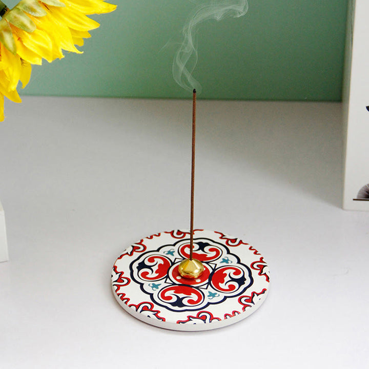 Buddha Stones Kolorowy Wzór Ceramiczny Błogosławieństwo Pałeczka Kadzidełka