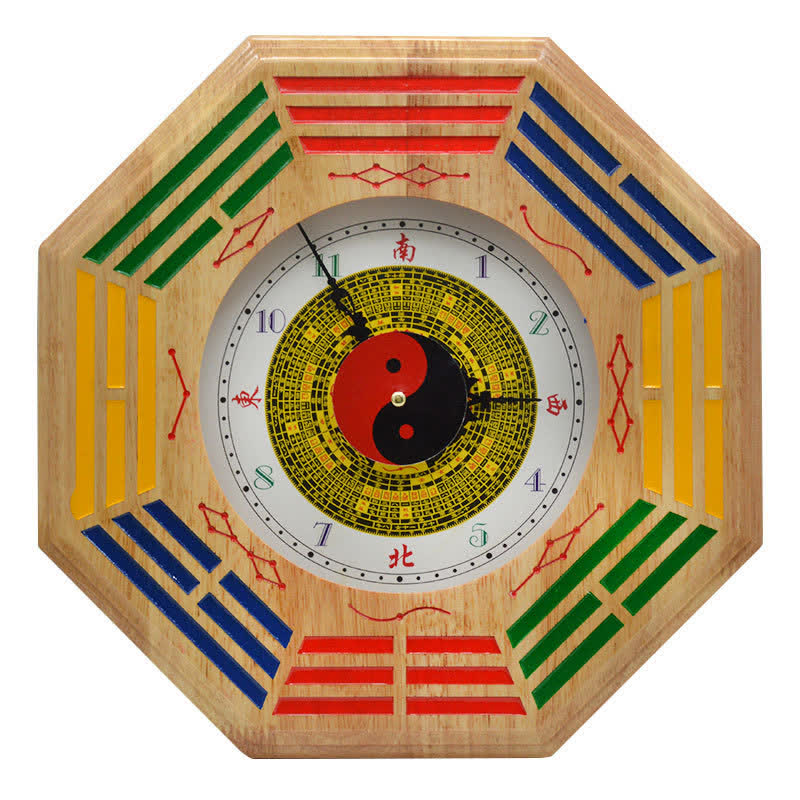 Feng Shui Bagua Mapa Równowagi Energii Mapa Ścienna Zegar - image 0