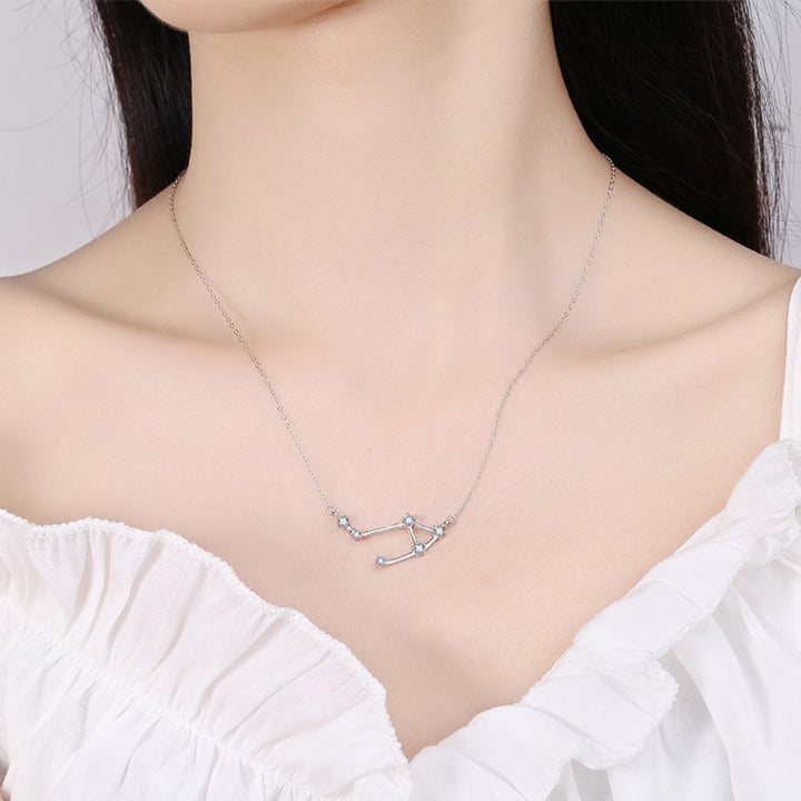 Buddha Stones 925 Srebro Sterling 12 Konstelacji Zodiaku Astrologia Błogosławieństwo Naszyjnik Wisiorek