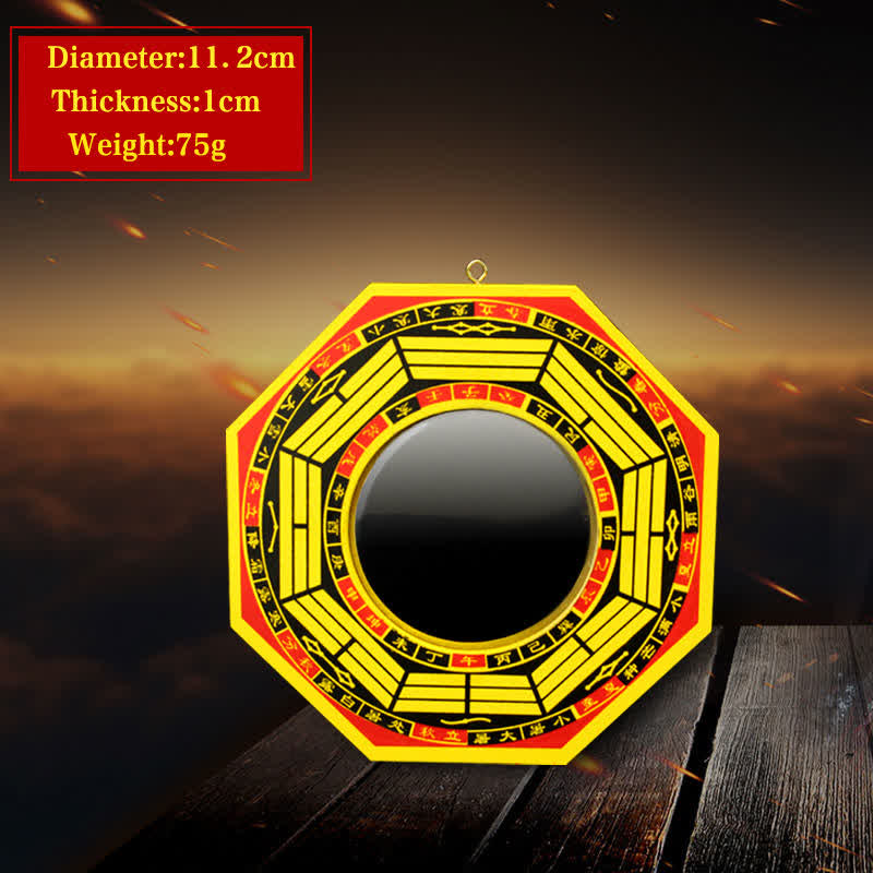 Feng Shui Bagua Mapa Równowagi Salonu Energia Mapa Lustra - 4 W - Lustro wypukłe - Żółty - image 9